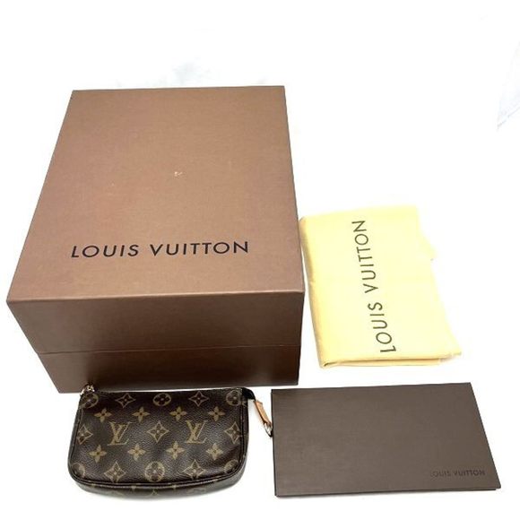 LOUIS VUITTON Monogram Petit Bucket M42238 Bag Tote - Picture 7 of 9